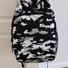 Black multi colour bagpack