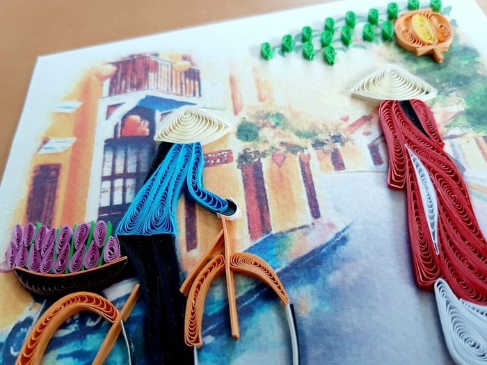Hanoi papercraft street scene