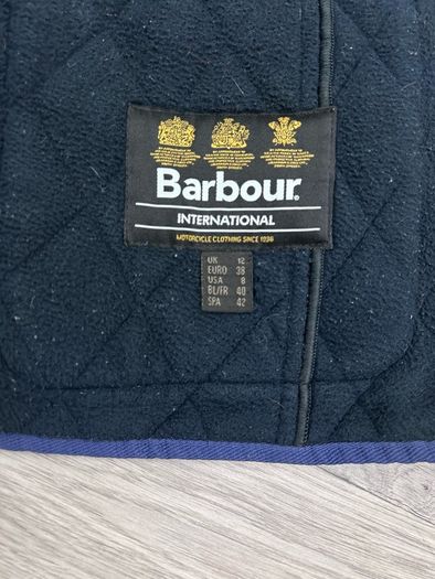 Barbour International Tourer Fleece Lined Quilted Jacket Womens 12