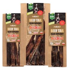 Milord Beef tails - natural dried dog chews 80g
