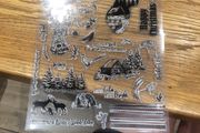Christmas acrylic stamps for card making