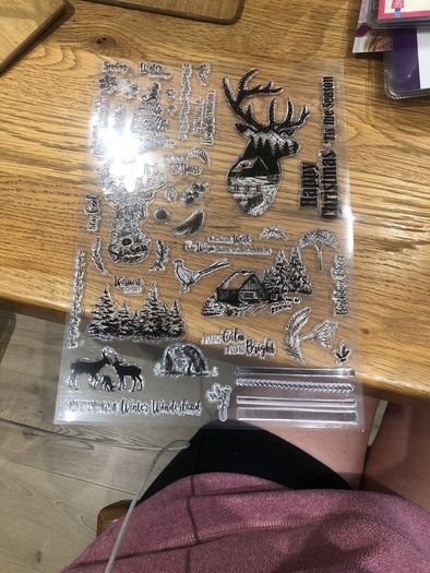 Christmas acrylic stamps for card making