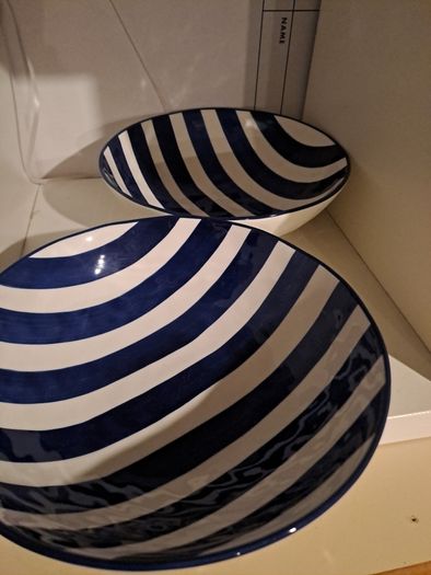 Paul Costello Hand Finished Blue & White Bowls
