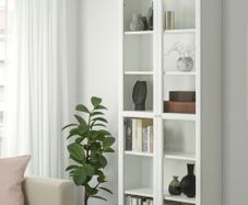 billy bookcase with extension and doors