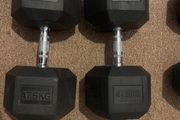 47.5 hex dumbells
