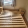 king size bed frame &headboard & matching bedside lockers Image 3