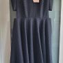 TED BAKER Daisy Jacquard Navy & Gold Midi with Pockets Sz 3 (Fit 12-14UK) - Bnwt Rrp 295 Image 2