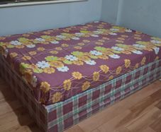 Double bed frame with mattress