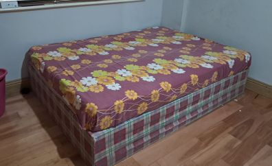 Double bed frame with mattress