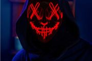 Halloween Neon Led Purge Mask Masque Masquerade Party Masks Light Grow in the Dark Horror Mask Glowing Masker