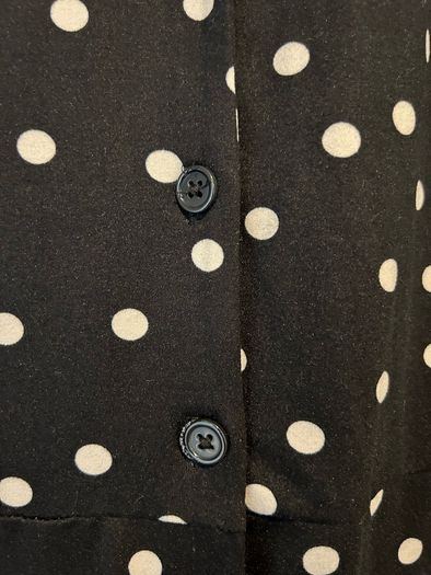 Polka dot black dress 14