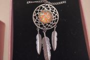 Handmade Silver dreamcatcher pendant