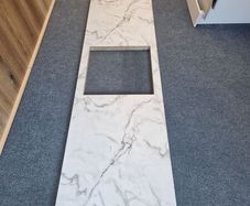 2 New Marble Effect Kitchen Worktops