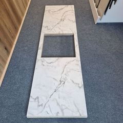 2 New Marble Effect Kitchen Worktops
