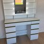 Dressing table Vanity table LED mirror Image 2