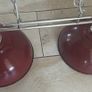 Double Red Light Kitchen Pendant Image 4