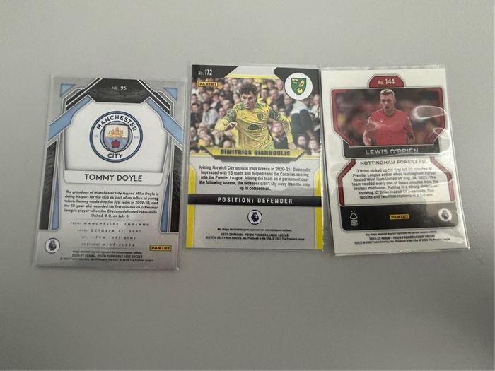 Panini Prizm Premier League Mixed Year Card Lot