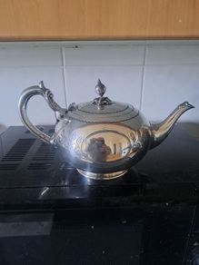 vintage silver plated teapot
