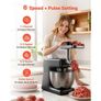 Stand Mixer, 7.8 L Electric Kitchen Mixer, 1500W Dough-Mixer, 6+P Speeds Tilt-head Food-Mixer with 1.5 L Blender Cup, Stainless Steel Bowl, Dough Hook, Whisk, Beater, for Baking, Mixing, Black Image 6