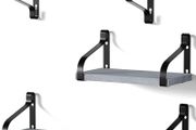 Rustic Shelves, Decorative Wall Shelf Set of 3, Floating Shelves for Bathroom, Bedroom, Living Room,Kitchen, Office and More, Weathered Grey (FREE POSTAGE)