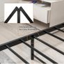 Double Bed Frame with Wooden Headboard Image 5