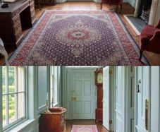 Stunning Large Persian Moud Rug Carpet and Matching XLong Runner