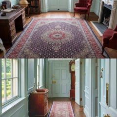 Stunning Large Persian Moud Rug Carpet and Matching XLong Runner