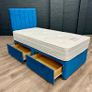 Single Bed And Mattress With Headboard Image 4
