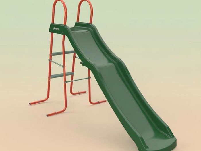 Haumea Freestanding Childrens 6ft Slide and Climbing Ladder - Suitable for 3 years Plus and Max User 50kg - 1 Year Warranty (Green Orange)