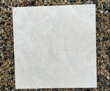 Cream square floor tiles