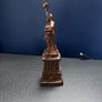 Old Statue of Liberty New York 8.25 Spelter Miniature Souvenir Building Copper Image 4