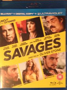 Savages (Oliver Stone Film) [2012] Taylor Kitsch, Blake Lively, Aaron Taylor-Johnson, Benicio del Toro, Demian Bichir, Salma Hayek, Emile Hirsch & John Travolta [Blu-ray Movie]