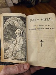 Daily Missalwith An Introduction By Reverand Robert I. Gannon. S.j. 1954 Edition In Fair Condition. See Photos For Same.