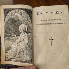 Daily Missalwith An Introduction By Reverand Robert I. Gannon. S.j. 1954 Edition In Fair Condition. See Photos For Same.