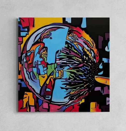 Original hand paint picture, acrylic painting by Strzala