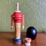 Vintage wooden stacking soldier Image 3