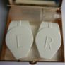 Vintage Contact Lens Travel Holder/Case Metal With Enameled Lid Push Clasp Image 4