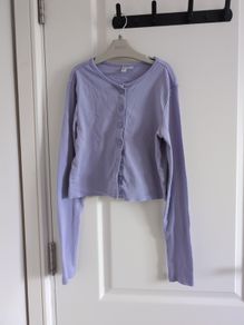 H&M Lilac Cotton Cardigan