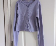 H&M Lilac Cotton Cardigan