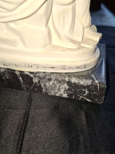 Beautiful Old Statue of Our Lady of Pieta with Christ in her arms, crafted in Italy and mounted on a Marble Base. The sculpture has fine detailing throughout, Ideal for Home or Stage Movie Props Postage Available or Collection