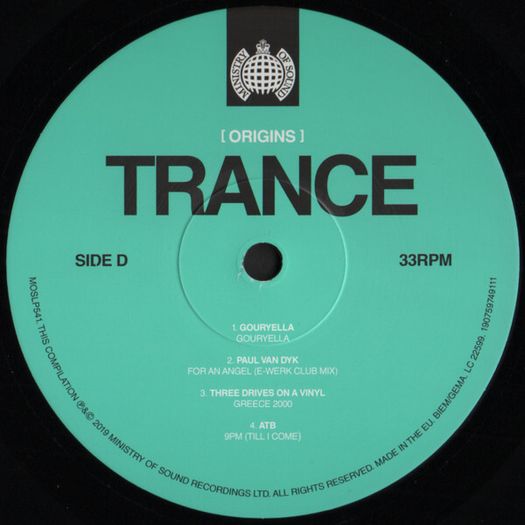Ministry of Sound-Origins of Trance 2 x LP