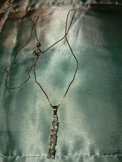 silver necklace with pendant