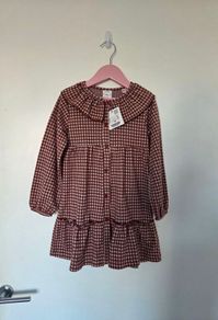 2-3years, With Tags Zara Plaid Gingham Ruffle Dress