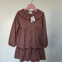 2-3years, With Tags Zara Plaid Gingham Ruffle Dress