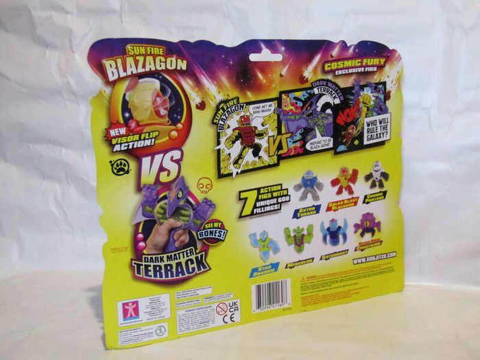 Heroes of Goo Jit Zu 2 Pack Galaxy Attack Cosmic Fury Blazagon Vs Terrack Action Figures Battle Pack Figure Brand New Sealed Rare Hard To Find