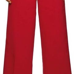 Tommy Hilfiger Women's Bell Bottom Hw C CLR Straight Jeans, Red,  S / 30
