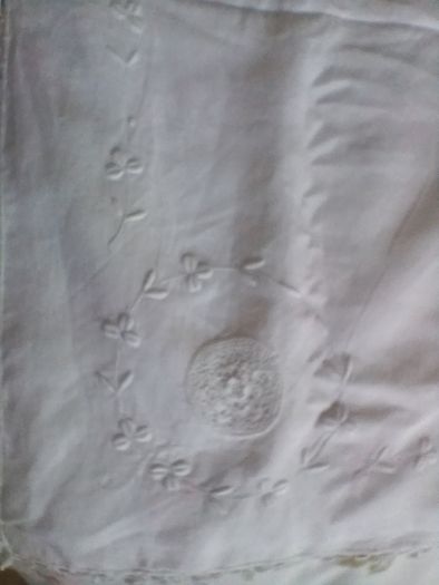 vintage embroidered table cloth