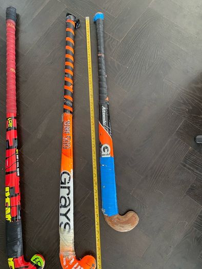 Hockey sticks;  bags & shin guards