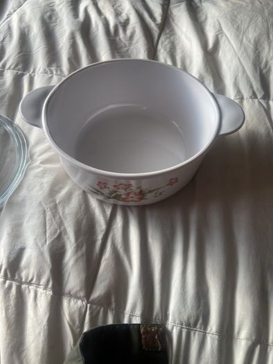 Antique Corningware Casserole Dish.