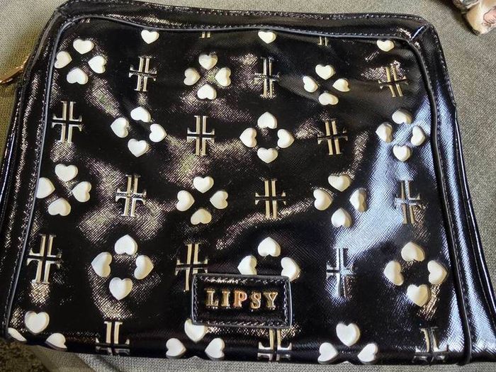 Lipsy London Black Laser Cut Bag Brand New